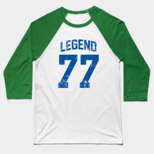 Legend 77 Luka Doncic Retro Blue Baseball T-Shirt